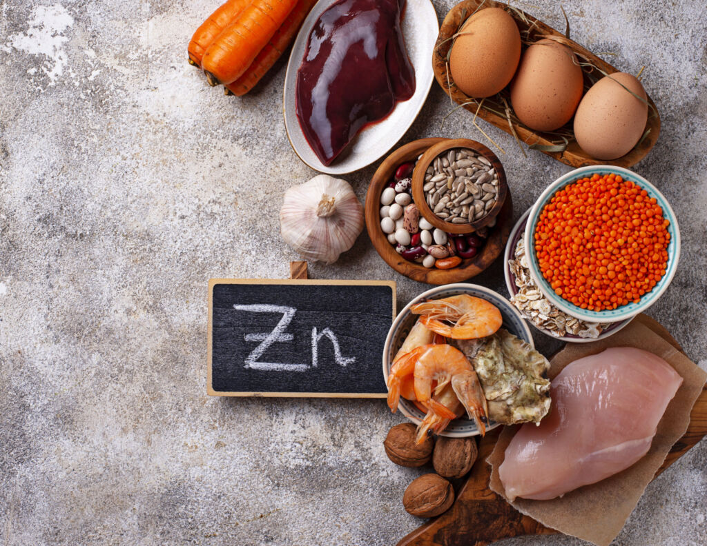 Healthy product sources of zinc.