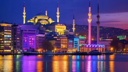 Istanbul city lights