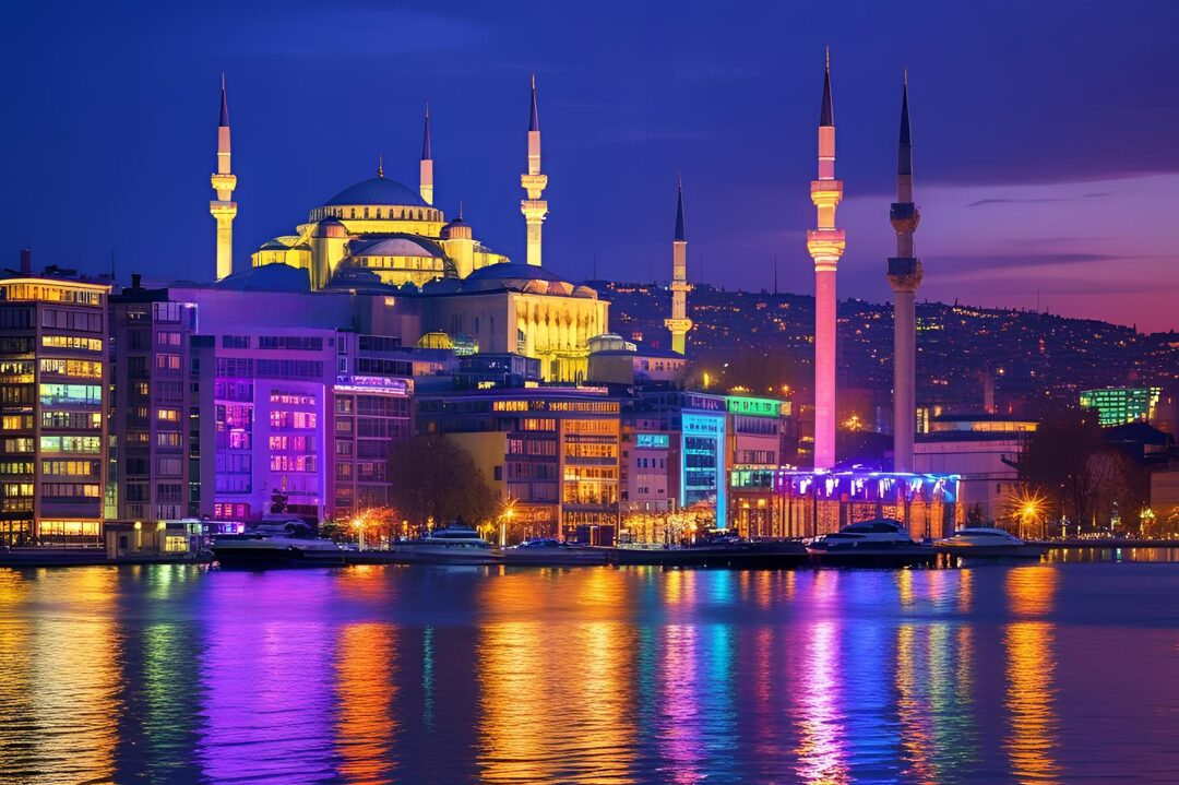 Istanbul city lights